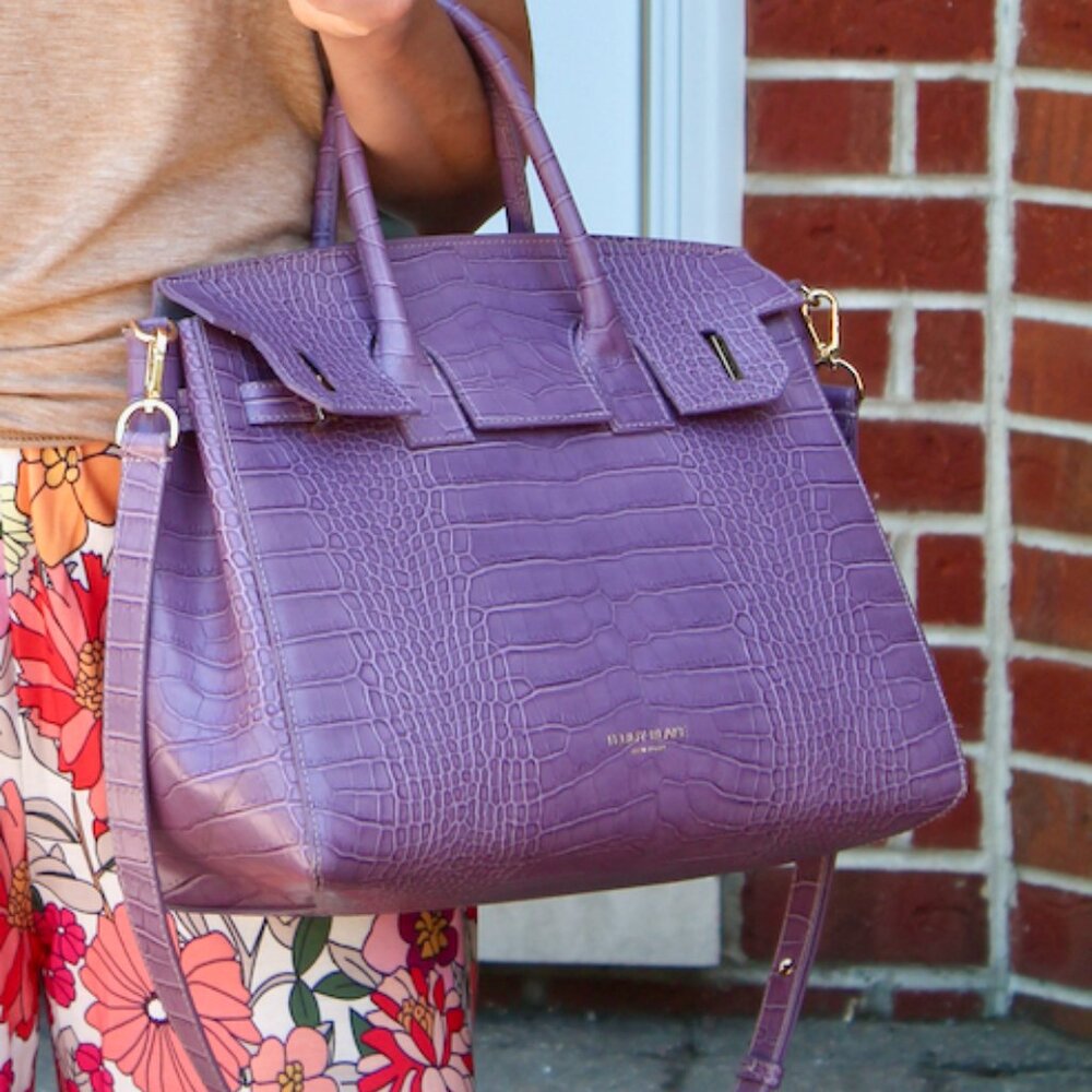 Teddy Blake Italian Leather Kim Croco 14"